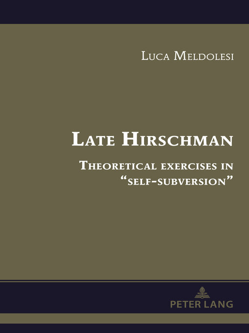 Title details for Late Hirschman by Luca Meldolesi - Available